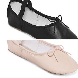 2 NEW pairs BLACK & PINK Ballet shoes slippers 13